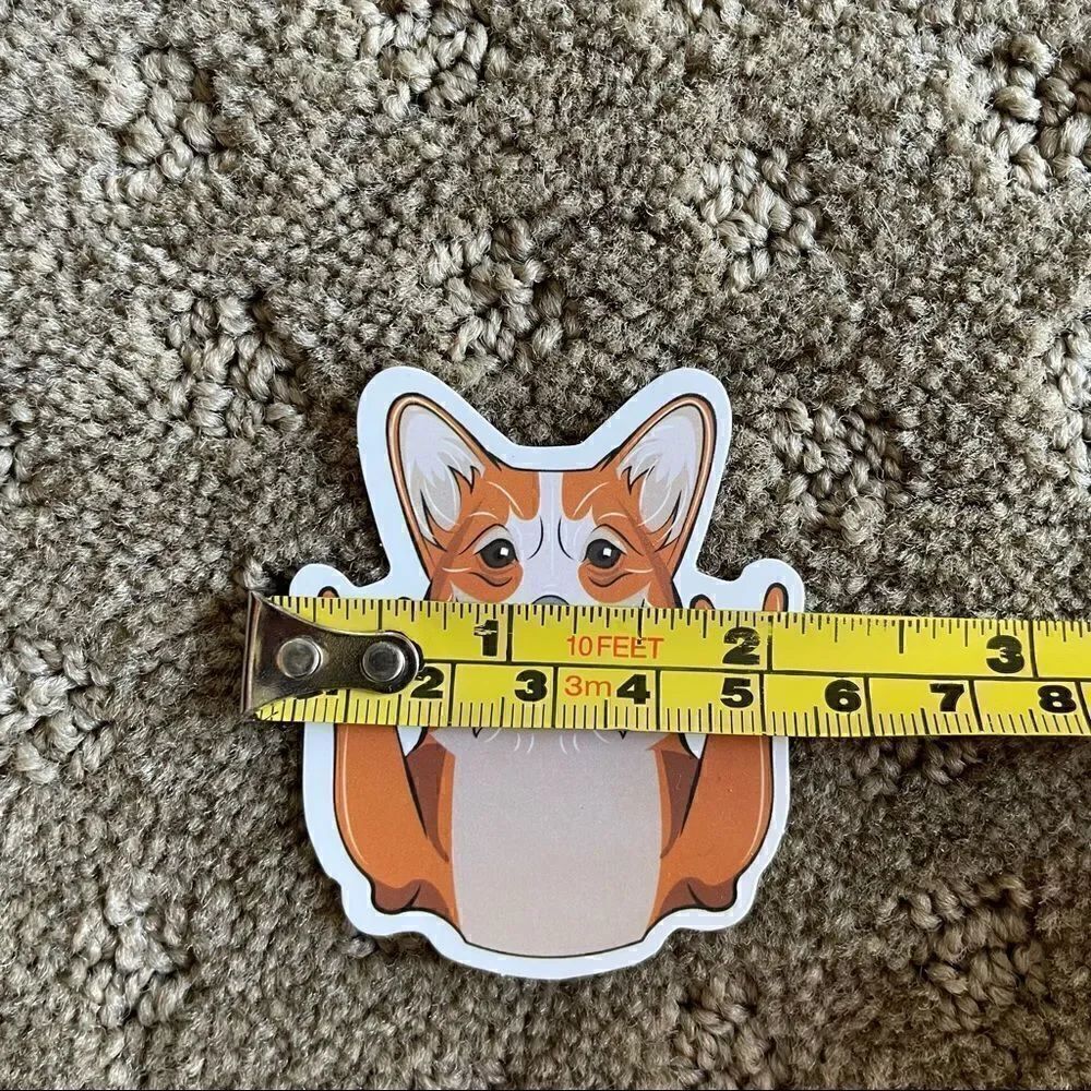 Peace Out Corgi Sticker - Picture 4 of 7